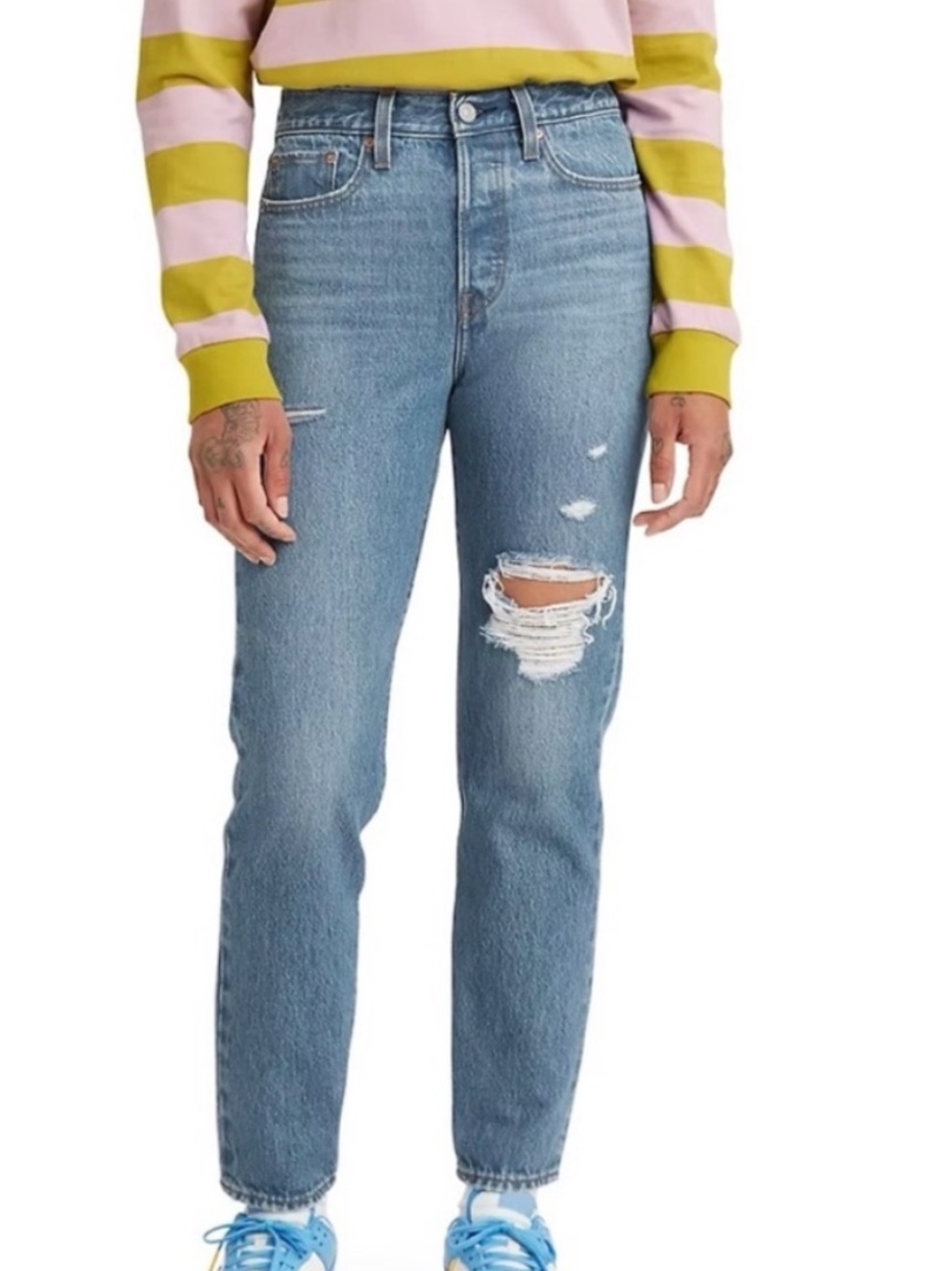 Levi’s 29 Jeans Wedgie Icon Fit Ankle High Rise 100% cotton Medium Wash NWT